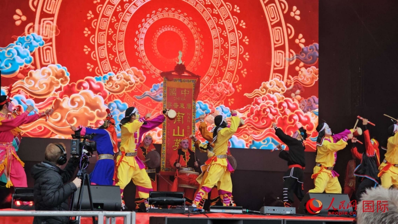 倫敦新春慶典現(xiàn)場(chǎng)。人民網(wǎng) 郭錦標(biāo)、楊浩鵬攝